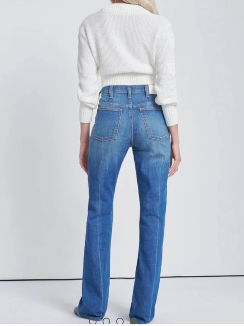 7 For All Mankind Jeans Easy Boot Garden Party 32 Organic Cotton Stretch - Picture 2 of 14